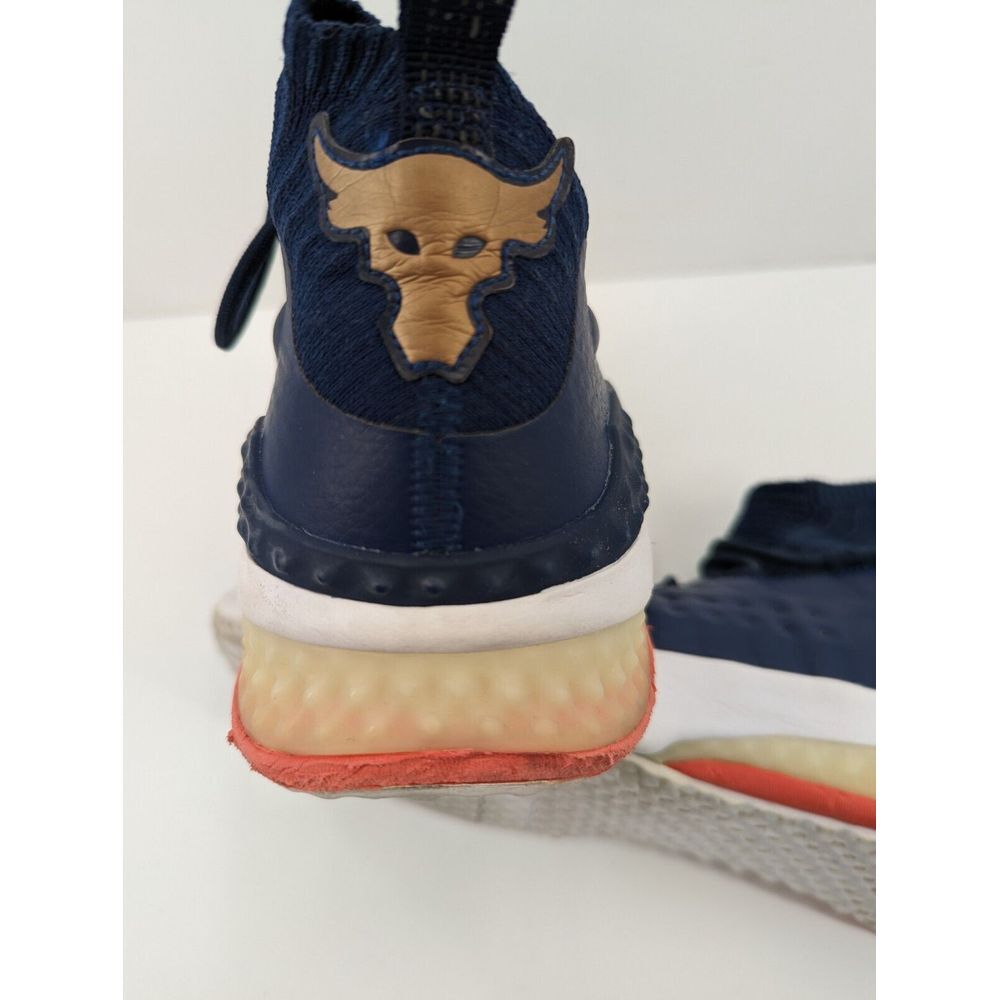 Under Armour Project Rock 1 Navy Blue Marine Training Shoes, Men's 12.5 - Picture 11 of 13